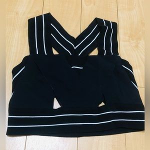 Jonathan Simkhai Black Crop-top